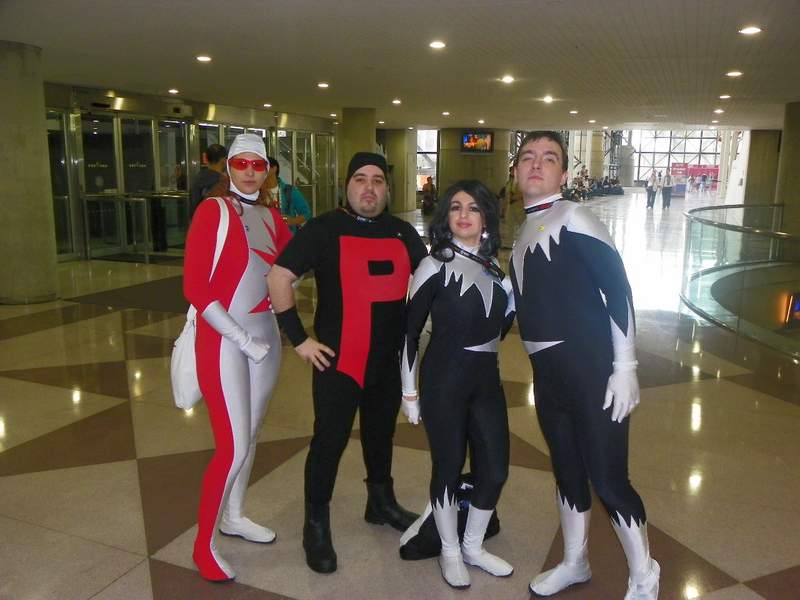 Illustration for article titled New York Comic-Con 2011 Day Four Cosplay with Dead Space Kid and Super Friends